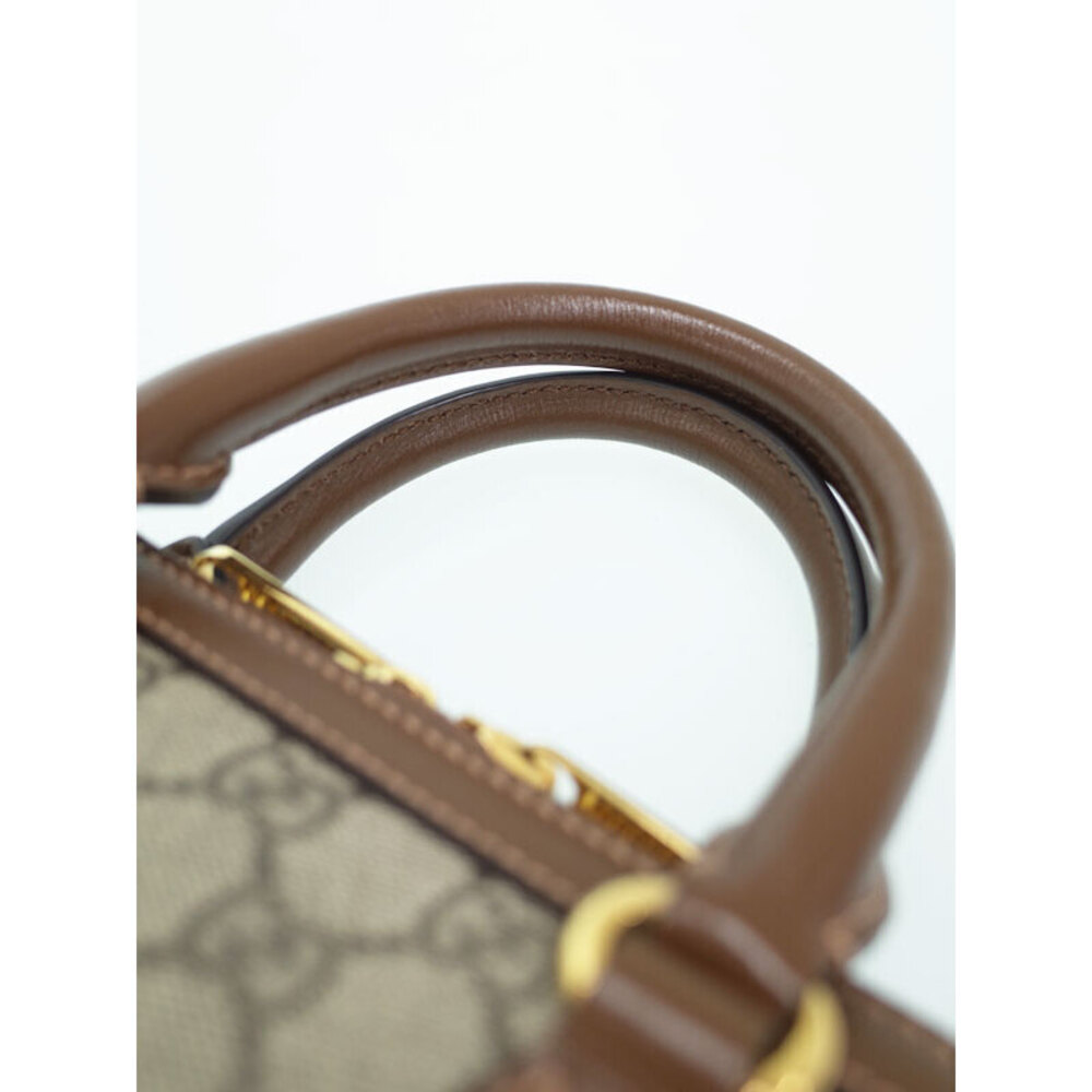 Gucci Handle Top 1955 Horsebit Brown Bag - Picture 8 of 9